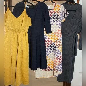 4Pc Fall Dresses Curated Size S